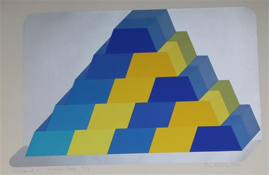 Joe Tilson (1928-), screenprint Ziggurat 6, signed and dated 1966, artists proof, 7/10, 68 x 102cm, unframed